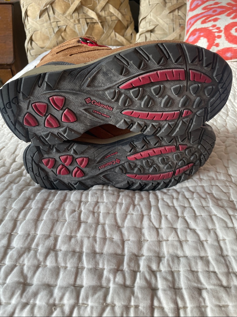 Columbia Newton Ridge Hiking Boots Womens 7.5 Brown Waterproof Suede Trail Shoes - Picture 4 of 6